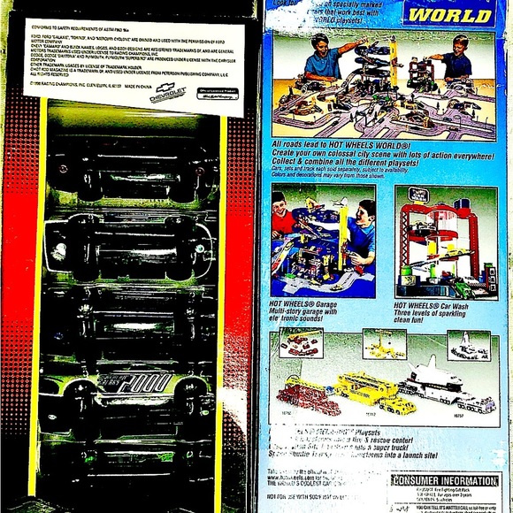 Hot Wheels Vintage Die-cast Fire Fighter & Racing Street Wheels Sets - Picture 13 of 14